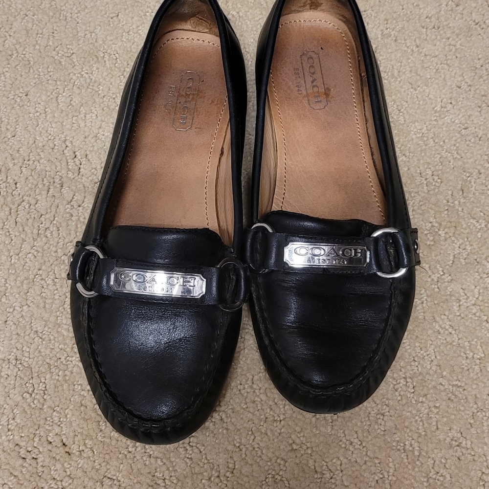 Coach leather loafers